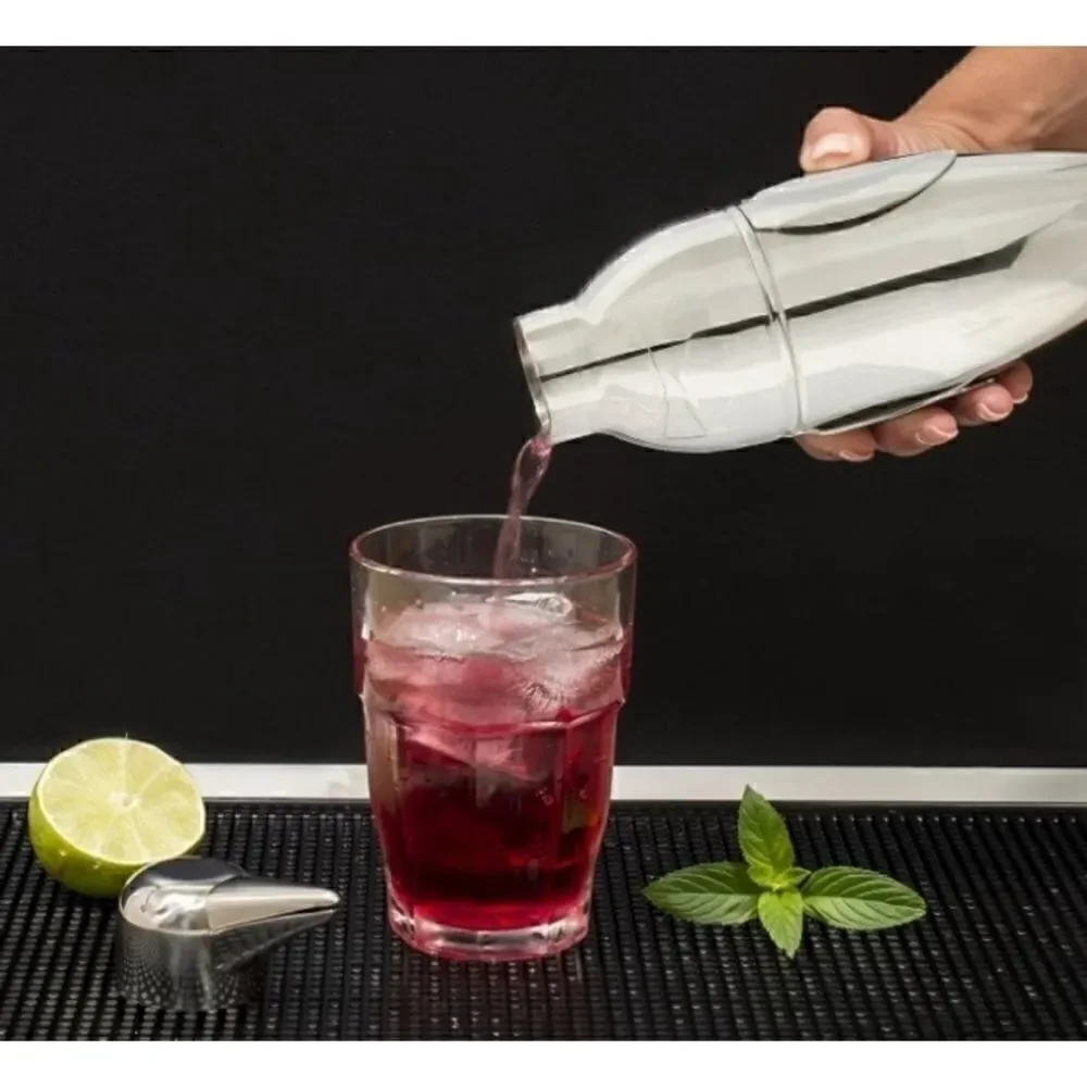 BEY-BERK Penguin Stainless Steel Shaker with Strainer Top /New